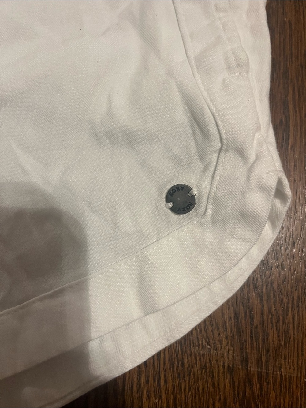 Roxy White Drawstring Athletic Shorts - Picture 4 of 4